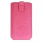 iLike Bolsa universal em pele para telefone XL fúcsia
