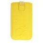 iLike Bolsa universal em pele para telefone XL amarela