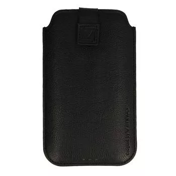 iLike Bolsa universal em pele para telefone L preta