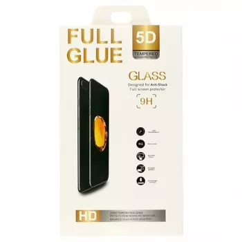 Protetor de ecrã Full Glue 5D com orifício e desbloqueio por impressão digital para Samsung Galaxy Note 10 Plus