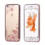 iLike Capa traseira FLOWER para Xiaomi Redmi Note 8 / Redmi Note 8 2021 rosa-dourada