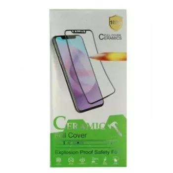iLike Protetor de ecrã em vidro temperado cerâmico rígido para Apple iPhone 11 / XR preto