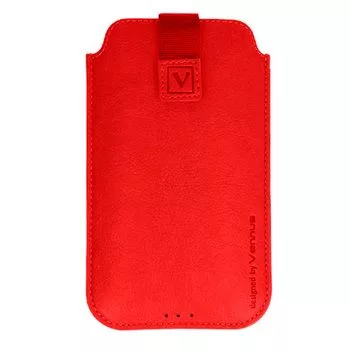iLike Bolsa universal em pele para telefone XS vermelha