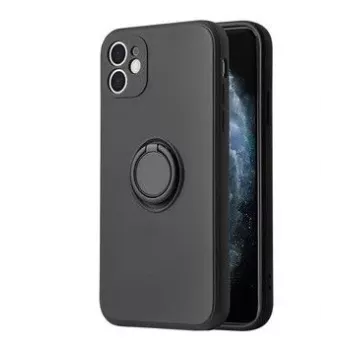 iLike Capa de Silicone Ring Preta Apple iPhone 14