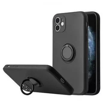 iLike Capa de Silicone Ring Preta Apple iPhone 14 Pro Max