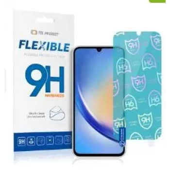 iLike Samsung Galaxy A34 5G Película de proteção de ecrã em vidro híbrido, Flexível