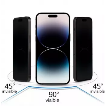 iLike Samsung Galaxy A32 5G película de proteção de ecrã de vidro temperado Privacy Glass preta