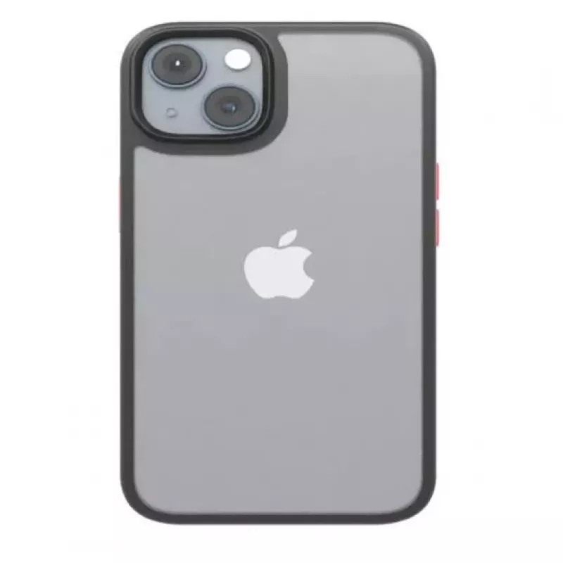 iLike Capa Satin Mate para Apple iPhone 14 6,1 polegadas - Preto