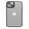 iLike Capa Satin Mate para Apple iPhone 14 6,1 polegadas - Preto