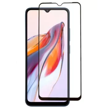 iLike Protetor de ecrã em vidro temperado 6D para Xiaomi Redmi 10C / 12C / Poco C40 - Moldura preta