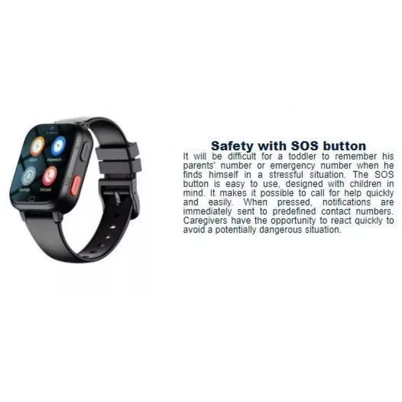 Forever Smartwatch GPS WiFi 4G Criança KW-510 Preto