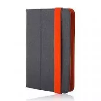 Capa Protetora Universal Orbi GreenGo 7-8 Preta - Laranja para Tablets