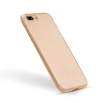 Beeyo Capa Bumper com Moldura Diamond para Samsung Galaxy J5 (2017) J527 Dourado