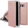 GreenGo Capa Carteira Smart Magnet para LG Q6 - Rosa Dourado