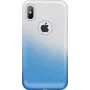 Capa 3em1 GreenGo Apple iPhone X/Xs Gradient Glitter Azul