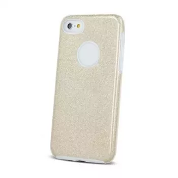 Capa 3-em-1 GreenGo Apple iPhone XR Glitter Dourada