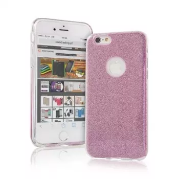 Capa traseira Glitter 3 em 1 iLike para Apple iPhone X / iPhone XS rosa