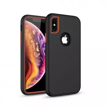Capa Defender Solid 3 em 1 GreenGo para Apple iPhone XR preta