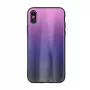 Capa de vidro Aurora iLike para Apple iPhone XR rosa-preta