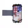iLike bolsa universal de silicone para braço para smartphones de 4-6 polegadas, preta