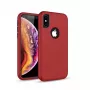 Capa 3 em 1 Defender Solid iLike Samsung Galaxy A50 vermelha