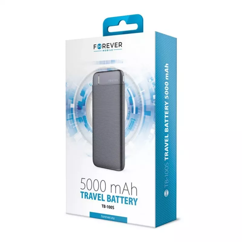 Forever power bank TB-100S 5000 mAh preto