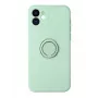 Capa iLike com suporte de dedo para Apple iPhone 11 verde-clara