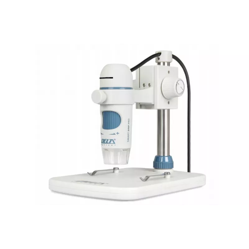 Microscópio digital Delta Optical Smart 5MP Pro 20-300x USB 2.0 com suporte metálico