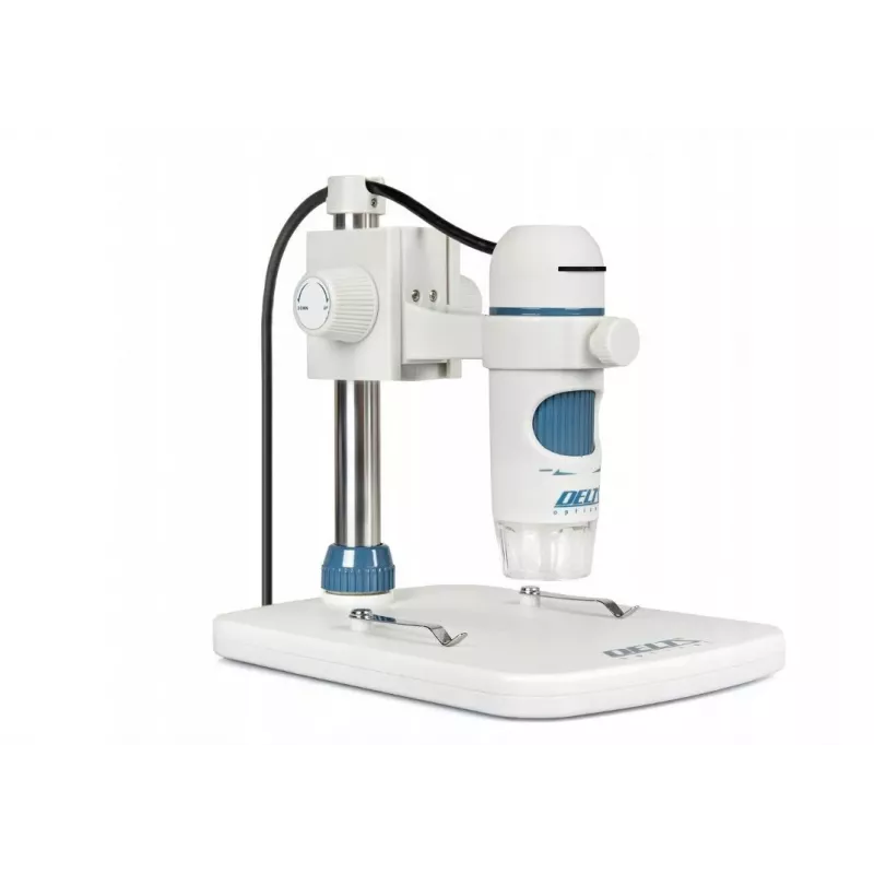 Microscópio digital Delta Optical Smart 5MP Pro 20-300x USB 2.0 com suporte metálico