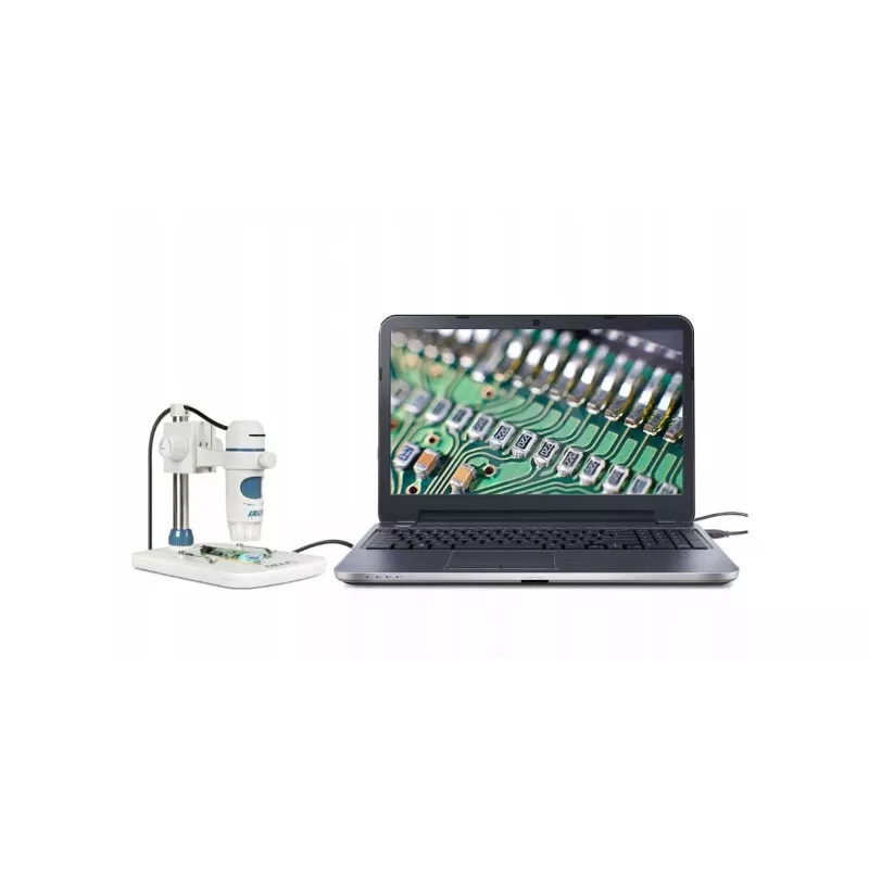 Microscópio digital Delta Optical Smart 5MP Pro 20-300x USB 2.0 com suporte metálico