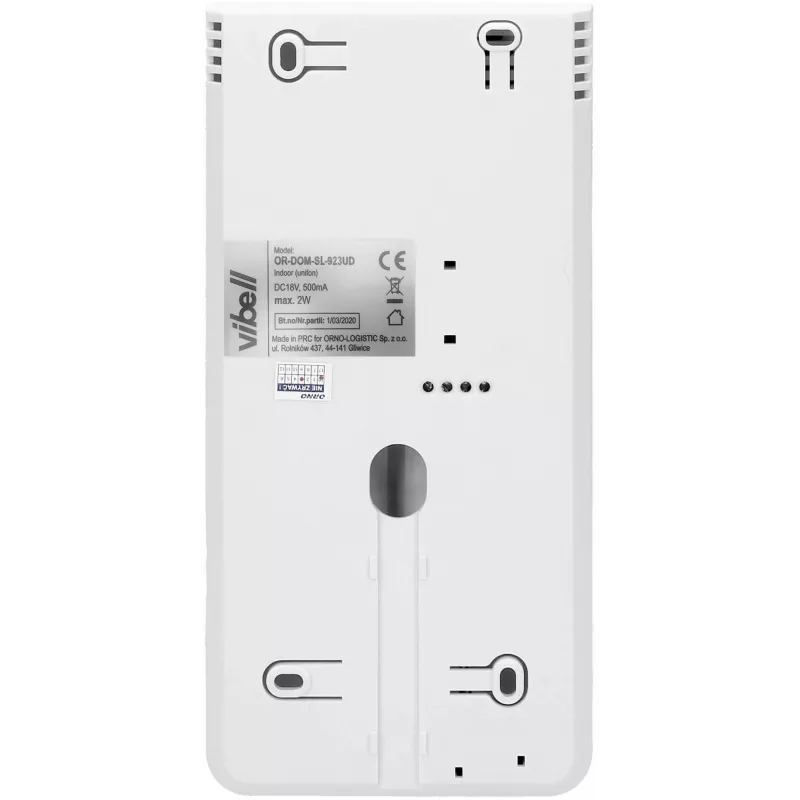 Intercomunicador de porta de dois fios para duas famílias ORNO Vibell OR-DOM-SL-924