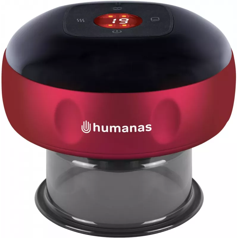 Aparelho de ventosaterapia eletrónico Humanas BB01 Plus - vermelho