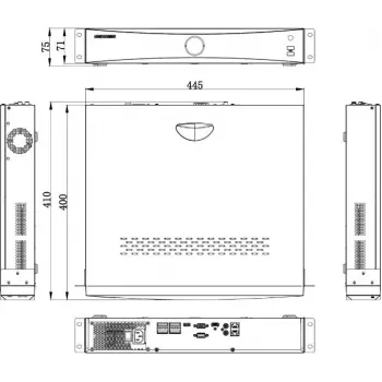 DVR/NVR Hikvision DS-7716NXI-K4(D) 16 canais AcuSense, 4K HDMI, 4 SATA, H.265+