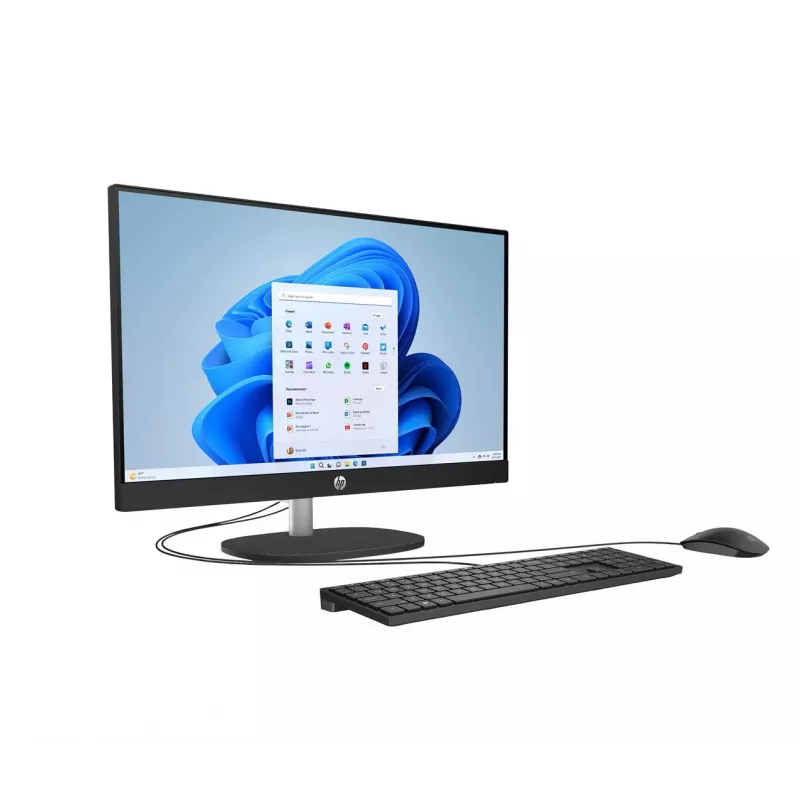 PC All-in-One HP 24-cr0332nw, AMD Ryzen 7 7730U, 23,8 polegadas Full HD, 16 GB DDR4, 512 GB SSD, Windows 11 Home, branco