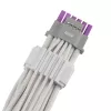 Cabo de alimentação GPU ASUS ROG EQUALIZER White Edition - 16 pinos 12VHPWR para 3x8 pinos PCIe - 700mm Branco