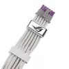 Cabo de alimentação GPU ASUS ROG EQUALIZER White Edition - 16 pinos 12VHPWR para 3x8 pinos PCIe - 700mm Branco