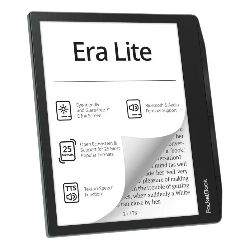 E-reader PocketBook Era Lite 710 7 polegadas 16GB Wi-Fi Stone Green
