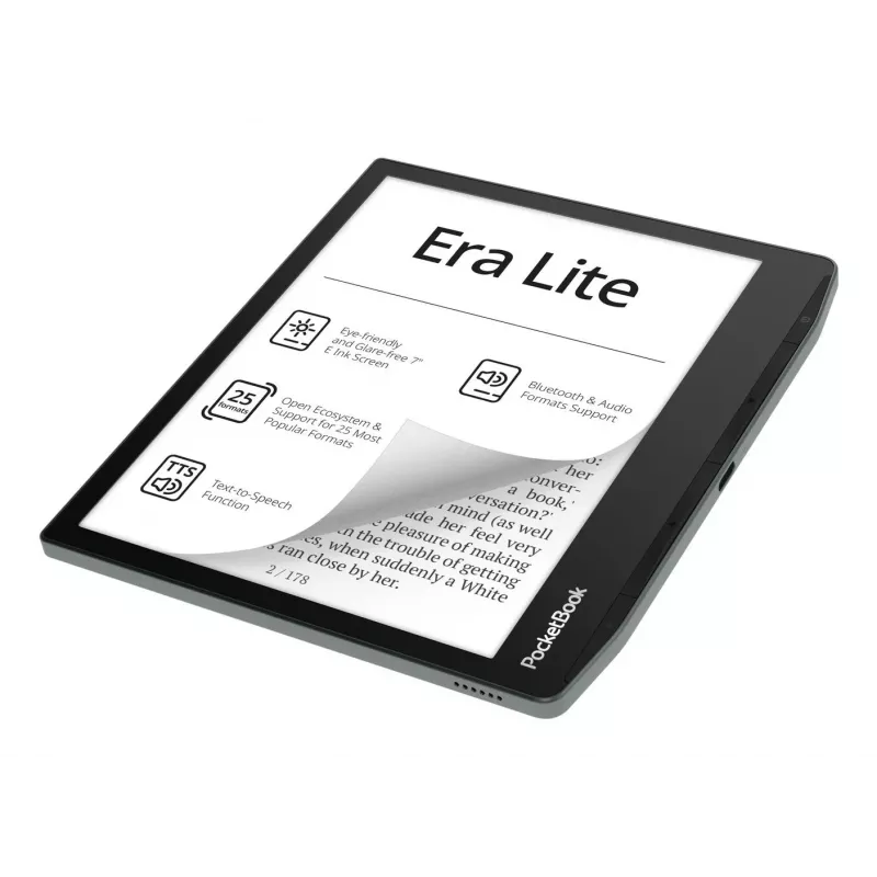 E-reader PocketBook Era Lite 710 7 polegadas 16GB Wi-Fi Stone Green