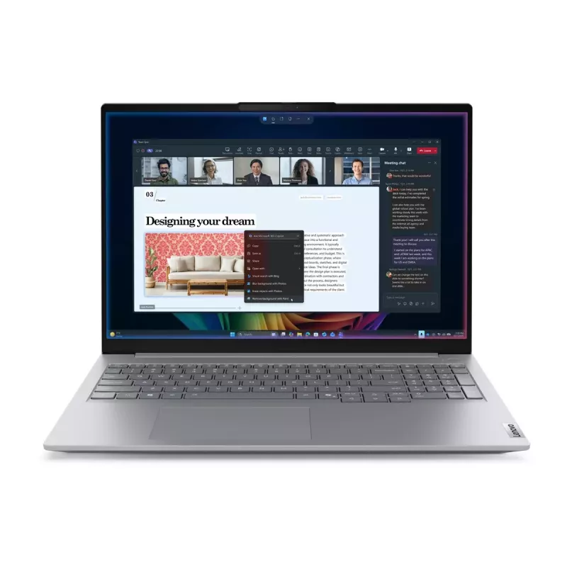 Portátil Lenovo ThinkBook 16 G9 IPL Intel, 16 polegadas IPS WUXGA antirreflexo, Intel Core Ultra 5 325, 16GB DDR5, 512GB SSD, Intel Graphics, Windows 11 Pro, Wi-Fi 7, Bluetooth 5.3, Arctic Grey