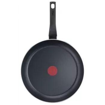 Frigideira TEFAL Easy Plus 24 cm, cabo fixo, preto, revestimento antiaderente de titânio, não adequada para indução