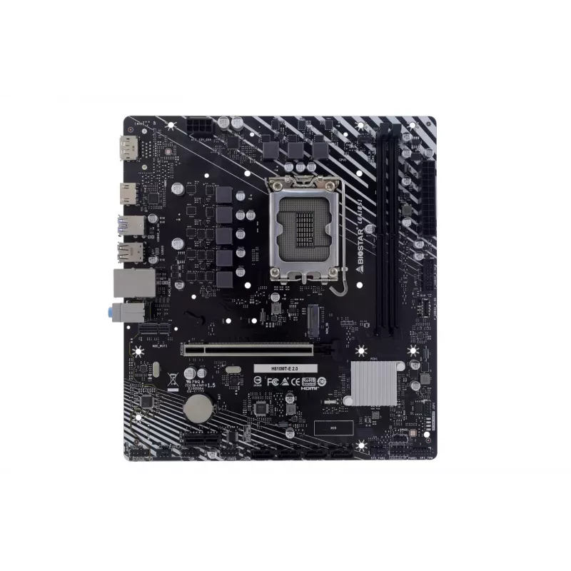 BIOSTAR H810MTE 2.0 placa-mãe, Intel H810, LGA 1700, DDR4, Micro ATX