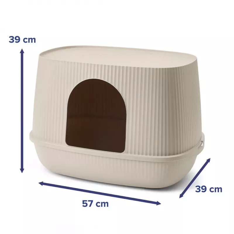 SAVIC Moona caixa de areia para gatos moca 57x39x39 cm
