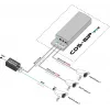 CAMSAT CDS-6IP 3PoE switch/extensor PoE industrial, 6 portas, 3x PoE, 10/100 Mbps, calha DIN