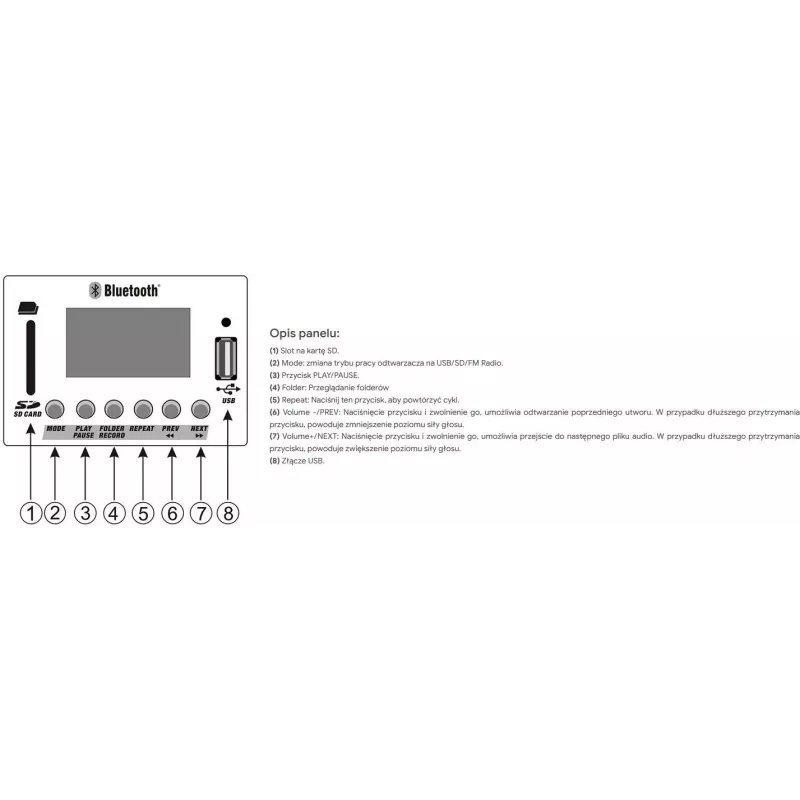 Amplificador PA HQM-2500BC 500W