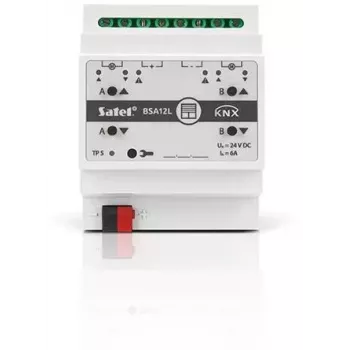 SATEL KNX atuador de estores/persianas de 2 canais 24V DC KNX-BSA12L