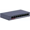 Hikvision DS-3E0109P-E/M(C) switch PoE Fast Ethernet de 9 portas, 8 portas PoE, orçamento 65W, não gerido