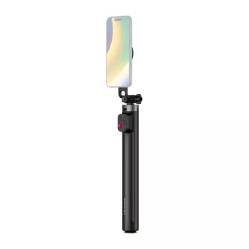 Pau de selfie e tripé AOCHUAN K1L-C 1,76 m suporte magnético MagSafe para telefone com disparador remoto Bluetooth
