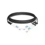 Cabo divisor passivo de cobre NVIDIA IB 200Gb/s QSFP56 para 2x QSFP56 3m