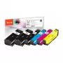 Cartucho de tinta recondicionado Peach Epson 33XL Multipack Plus 2x preto, preto fotográfico, ciano, magenta, amarelo (pack de 6) alto rendimento