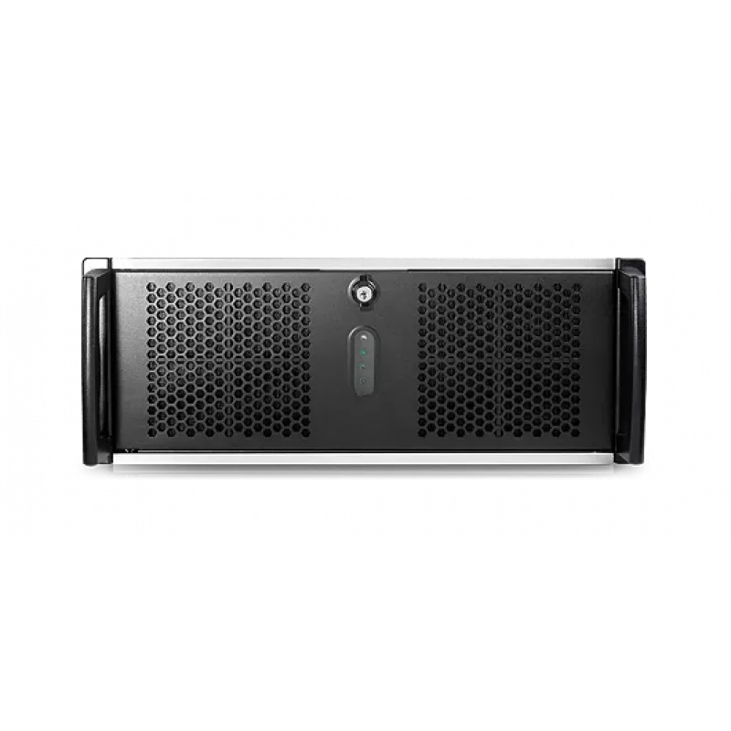 Chassis de servidor rackmount Chenbro RM41300-F2-USB3 4U - E-ATX, preto/cinzento, sem fonte de alimentação